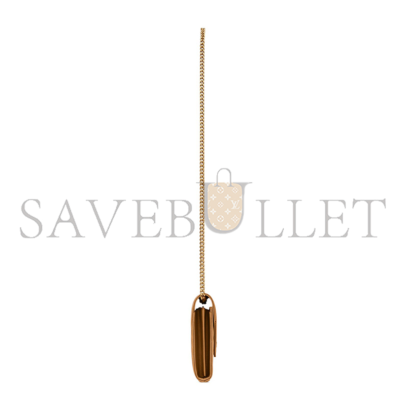 YSL CLASSIC CASSANDRE CHAIN WALLET IN GRAIN DE POUDRE LEATHER 377828BOW012516 (22.5*14*4cm)